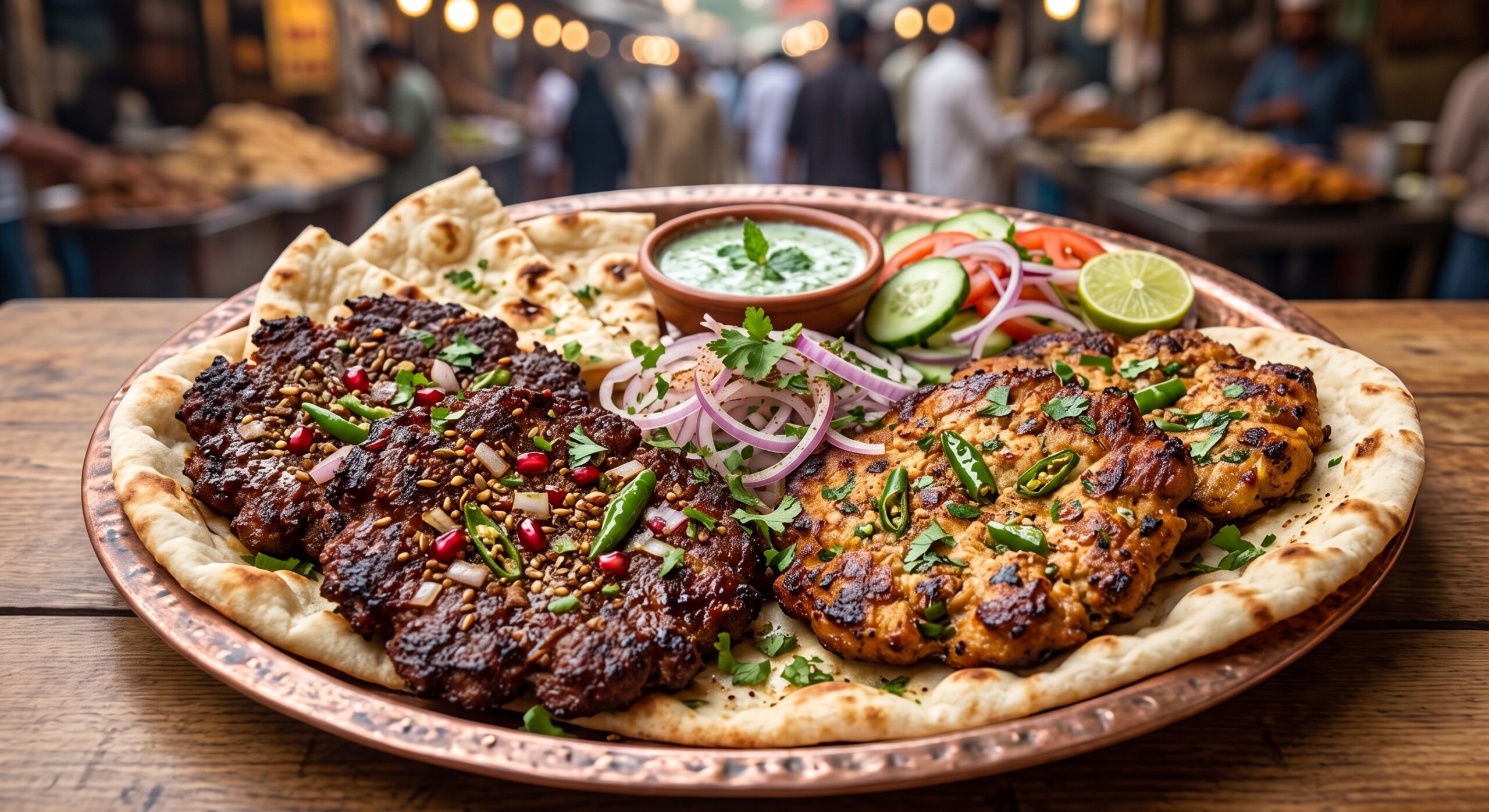 Lamb & chicken Chapli kabob