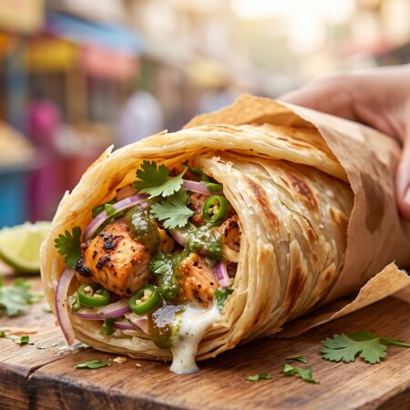 Yumhub Chicken pratha roll